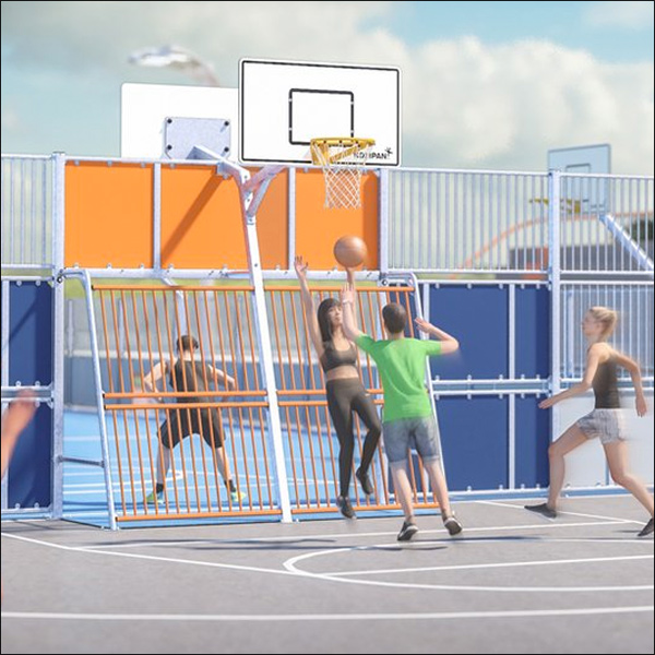 HDPE plastic panelled multi use games areas for schools and colleges