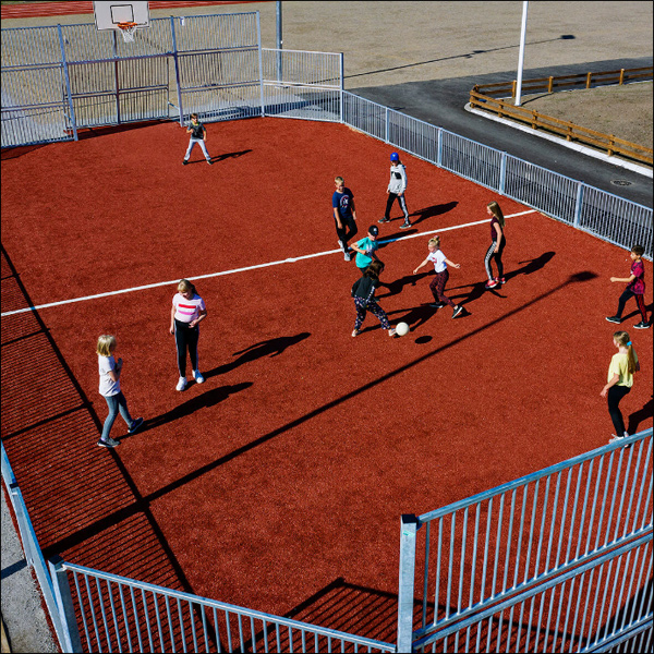 Steel MUGA multi use games area enclosures