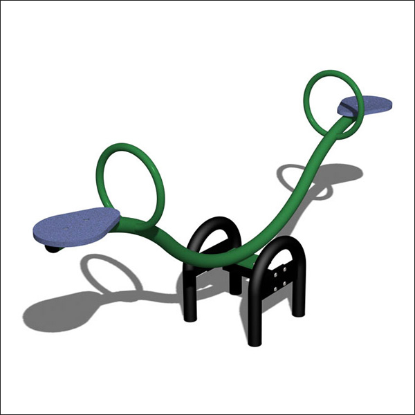 Curve Two Seat Playground Seesaw
