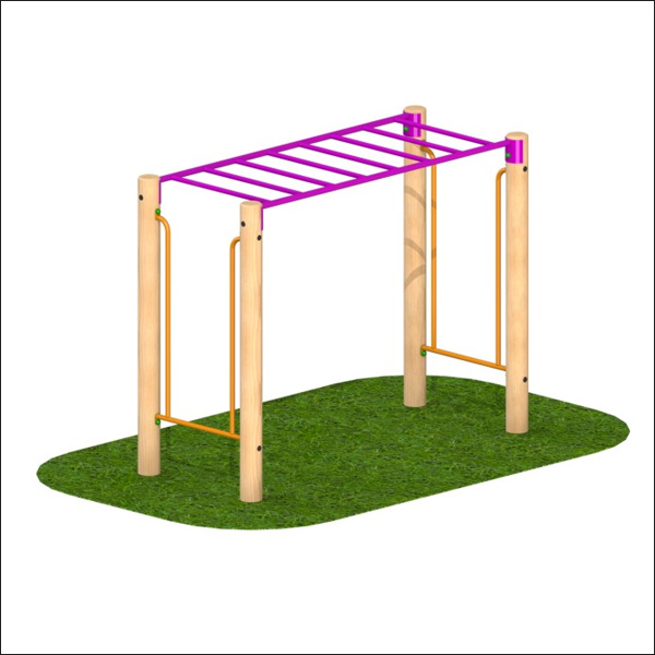 Outdoor Timber Monkey Bars