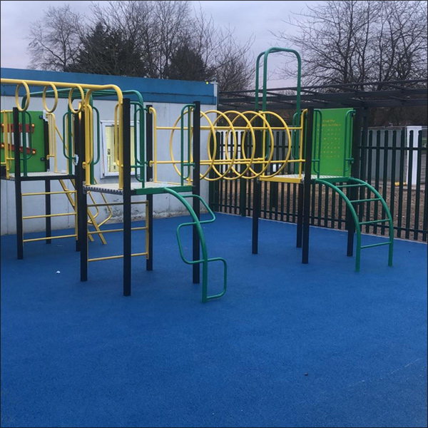 Outdoor sports and playground equipment installation