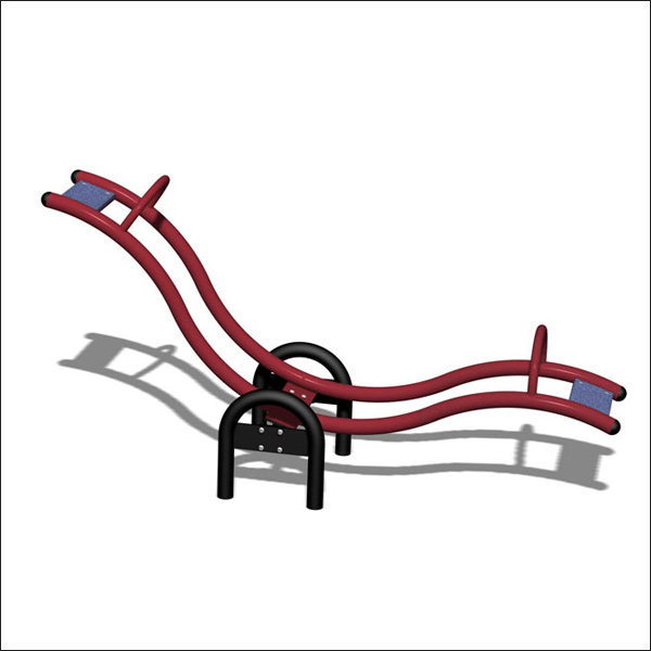 Wave Two Seat Playground Seesaw
